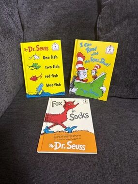 3 Dr. Seuss Books, rhyming, Beginner Books-New